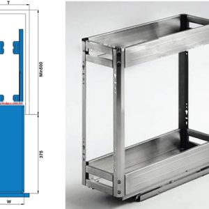 KỆ GIA VỊ 2 TẦNG INOX HIGOLD - 306001