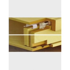 Ray lùa tủ 2 cánh giảm chấn hệ 3 mét Higold