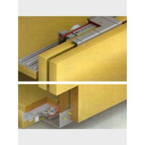 Ray lùa tủ 2 cánh giảm chấn hệ 3m Higold